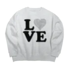 【volleyball online】の「ＩLOVE バレーボール」 Big Crew Neck Sweatshirt