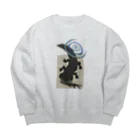 心の森ミュージアム　遊童館のオオサンショウウオ Big Crew Neck Sweatshirt