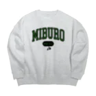 No.326のカレッジ2 グリーン×ブラックロゴ Big Crew Neck Sweatshirt