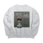 無彩色デザイン販売所の公衆電話 Big Crew Neck Sweatshirt