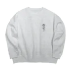 aras.のrose18. Big Crew Neck Sweatshirt