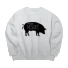 nico-nico martの食いしん坊 Big Crew Neck Sweatshirt