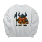 堀越ヨッシーのお店（SUZURI支店）のドワーフの青年 Big Crew Neck Sweatshirt