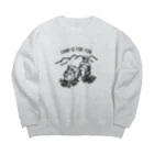 Too fool campers Shop!のCAMP IS FOR FUN01(黒文字) Big Crew Neck Sweatshirt