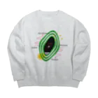 Parallel Imaginary Gift ShopのStacy’s Space Travel Agency Big Crew Neck Sweatshirt