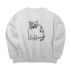 お味噌ちゃん👺LINEスタンプもの毛玉くん Big Crew Neck Sweatshirt