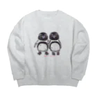 ヤママユ(ヤママユ・ペンギイナ)のふたごのフンボルトペンギン Big Crew Neck Sweatshirt