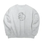 YamamoriMeidoのあごかゆトイプードル Big Crew Neck Sweatshirt