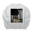 シーズー犬 ポプお物語の竹輪(ちくわ)足のポプお Big Crew Neck Sweatshirt