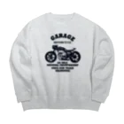 キッズモード某の武骨なバイクデザイン Big Crew Neck Sweatshirt