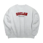 SUCLAMのCREW SWEAT-red- ビッグシルエットスウェット