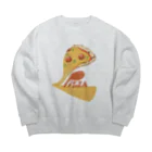 木ノ下商店のPizzaが食べたいよ Big Crew Neck Sweatshirt