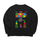 Siderunの館 B2のレトロゲーム風な大仏 Big Crew Neck Sweatshirt