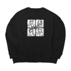 lil__Munchiesの肉部どん Big Crew Neck Sweatshirt