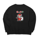 kg_shopの迷子のサンタクロース (ピクセルアート) Big Crew Neck Sweatshirt