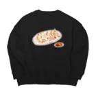 トコロコムギのニンニクたっぷり餃子にゃんこ Big Crew Neck Sweatshirt