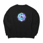 伯楽の十字架 Big Crew Neck Sweatshirt