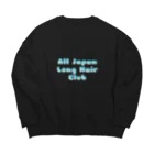 クドームーンの全日本ロングヘアー研究会 オフィシャル Big Crew Neck Sweatshirt