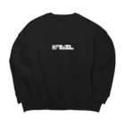 macchoのW Candy white logo Big Crew Neck Sweatshirt