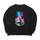 置き場の命を燃やす Big Crew Neck Sweatshirt