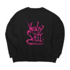 HOLYSHIT STUFFのHOLYSHIT PINK LOGO Big Crew Neck Sweatshirt