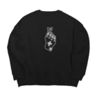 elli-okiのHazichi×BLACK Big Crew Neck Sweatshirt