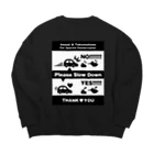 P@DESIGN～生物多様性～動物愛護～猫！～犬！～うさぎ！～他！の奄美のロードキルをふせごう Big Crew Neck Sweatshirt