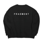 fragmentのcollege-sweatshirt black ビッグシルエットスウェット