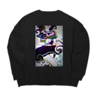 我名は、ぱるてぁ❗️の誘惑癖少女卍 Big Crew Neck Sweatshirt