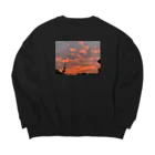 610さんの秋の夕焼け Big Crew Neck Sweatshirt