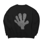 Corg by,のBig Hand SWEAT Black ビッグシルエットスウェット