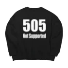 Error Correctionの505 Not Supported ビッグシルエットスウェット