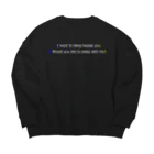 🧩ぇるもぁ_Gのbeside you Big Crew Neck Sweatshirt