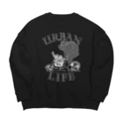 nidan-illustrationの"URBAN LIFE" #1 Big Crew Neck Sweatshirt