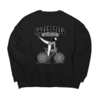 nidan-illustrationの"SWEET STEEL Cycles" #1 Big Crew Neck Sweatshirt