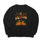 nidan-illustrationの"BAD CALL" Big Crew Neck Sweatshirt