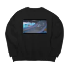 はてなときのこのシャチショー Big Crew Neck Sweatshirt