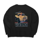 nidan-illustrationの"WIDE BRICK" Big Crew Neck Sweatshirt