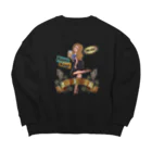 nidan-illustrationの"GOLDEN CRAFT" Big Crew Neck Sweatshirt