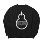 gourdartist.sunのひょうたん白文字版 Big Crew Neck Sweatshirt