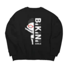 8anna storeのBIKINI GIRLS／ビキニガールズ　シルエットバージョン Big Crew Neck Sweatshirt