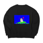 さつき屋のびっくりはむ Big Crew Neck Sweatshirt