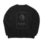 柔らかい機械の鸚鵡のオシャレな外反母趾『黒』 Big Crew Neck Sweatshirt