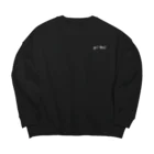 PitBullのtheシンプル　切り抜き Big Crew Neck Sweatshirt