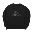 かかのくじら？！ Big Crew Neck Sweatshirt