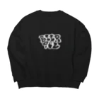 BEERquzのどうぐやのBeerquz tagging白 Big Crew Neck Sweatshirt