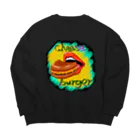 ☆小豆千濯☆のチーズバーガー-グルメシリーズ Big Crew Neck Sweatshirt