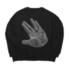 FLOWMATEのフローメイト左手 Big Crew Neck Sweatshirt