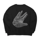 FLOWMATEのフローメイト右手 Big Crew Neck Sweatshirt