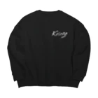 Keizeyのひだりちくｂ Big Crew Neck Sweatshirt